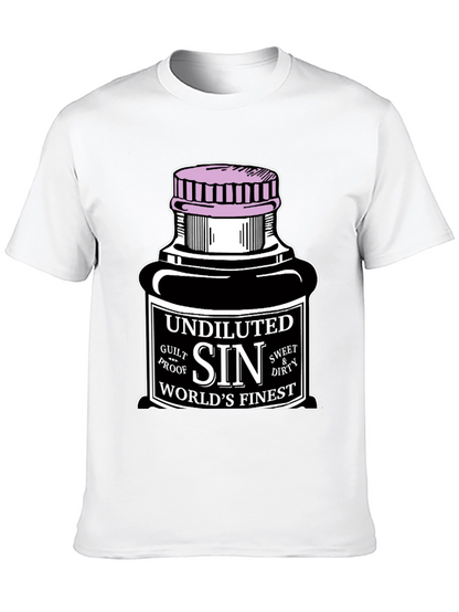 Camiseta Negra Sin para Hombre