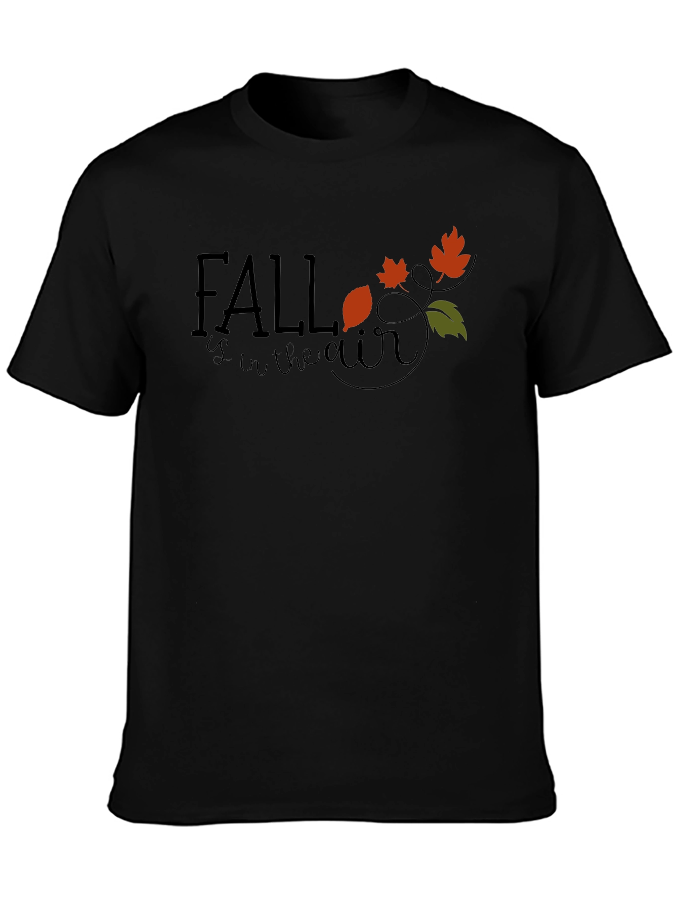 Camiseta Negra Fall is in the air