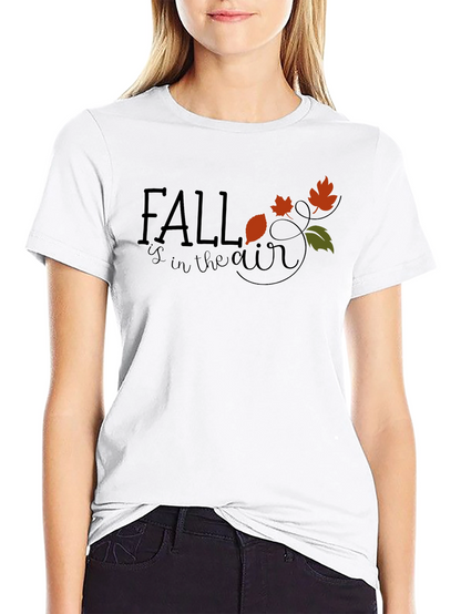 Camiseta Negra Fall is in the air