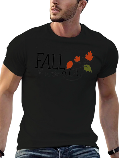 Camiseta Negra Fall is in the air