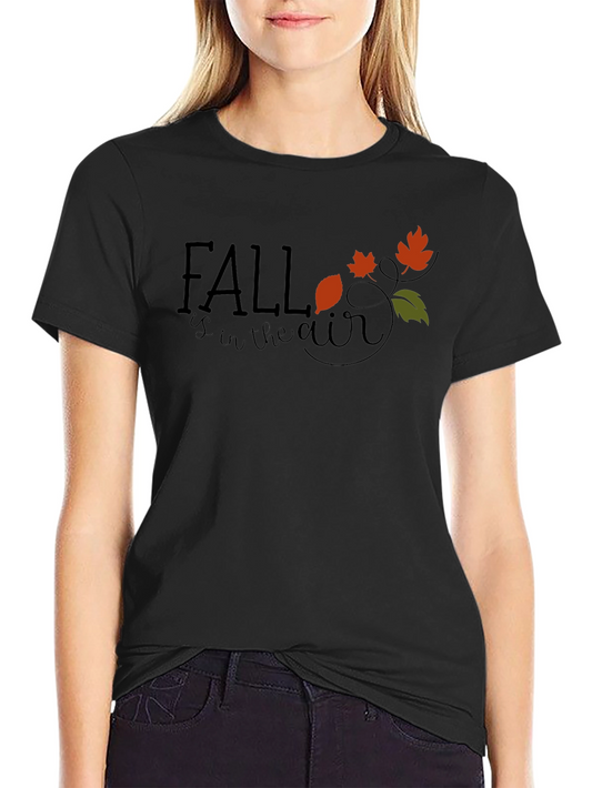 Camiseta Negra Fall is in the air