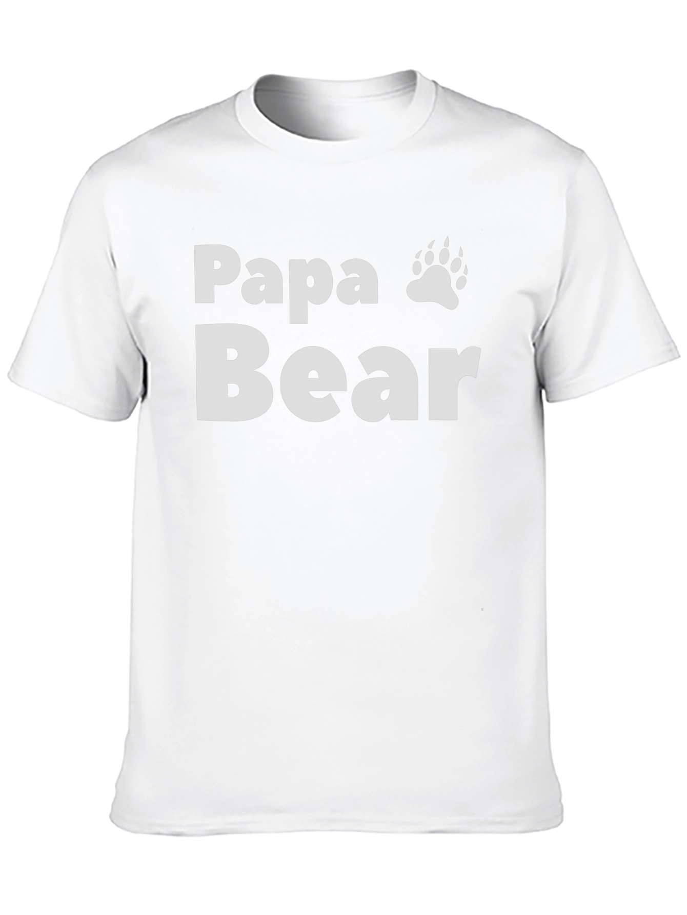 Camiseta Negra Papa Bear con Huella