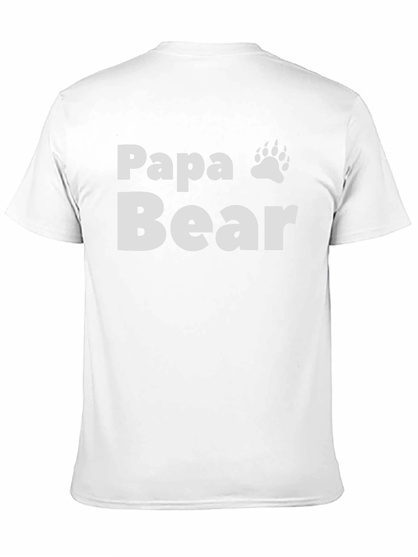 Camiseta Negra Papa Bear con Huella
