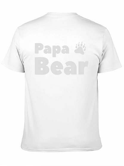 Camiseta Negra Papa Bear con Huella