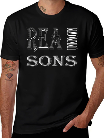 Camiseta Negra Hombre: Razones Desconocidas