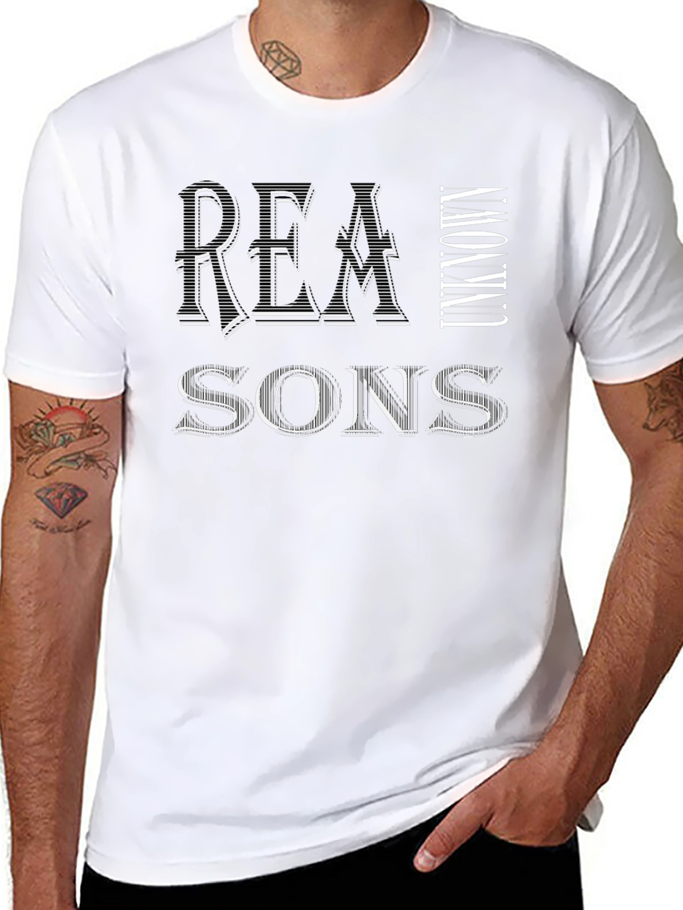Camiseta Negra Hombre: Razones Desconocidas