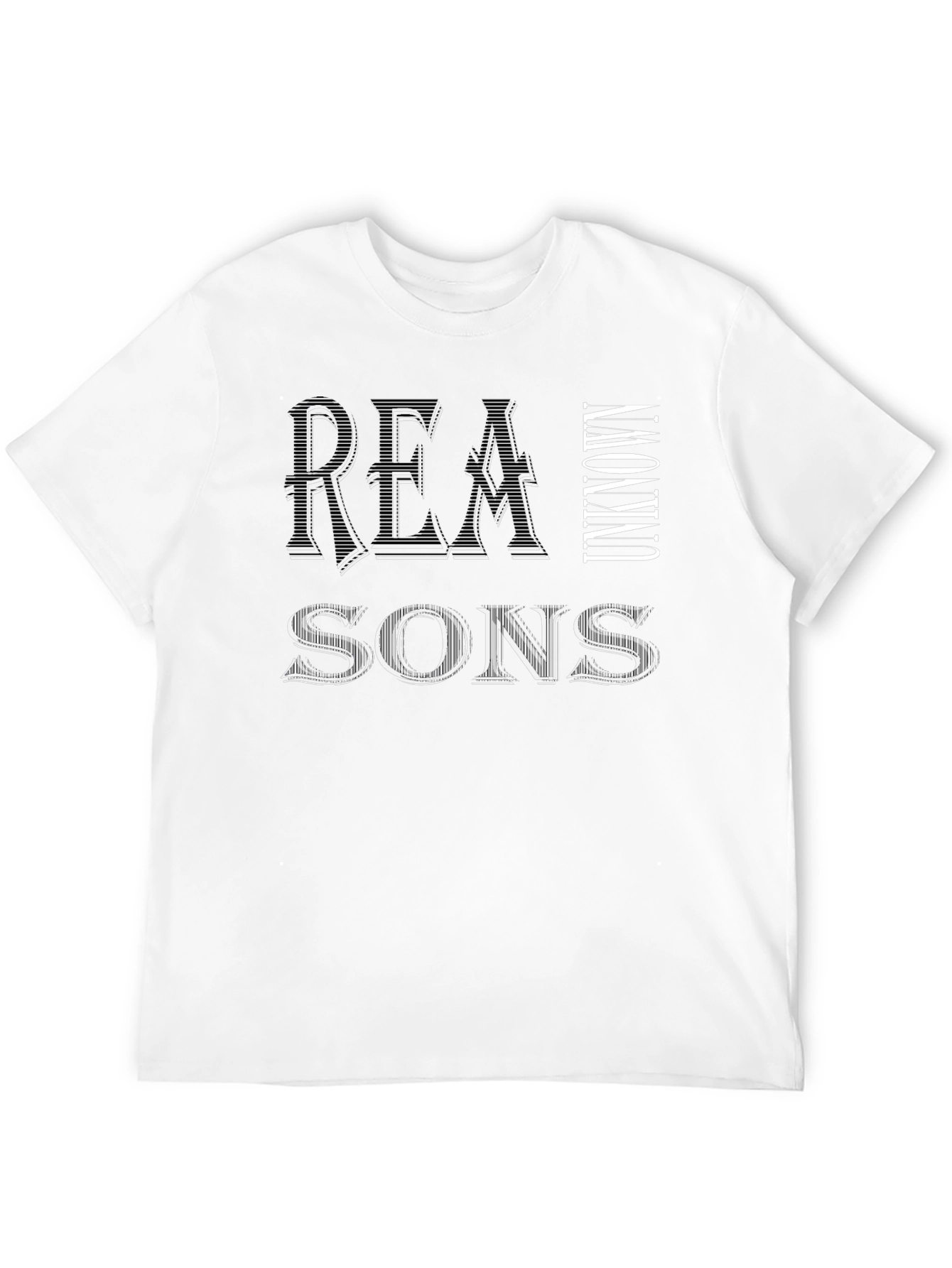 Camiseta Negra Hombre: Razones Desconocidas