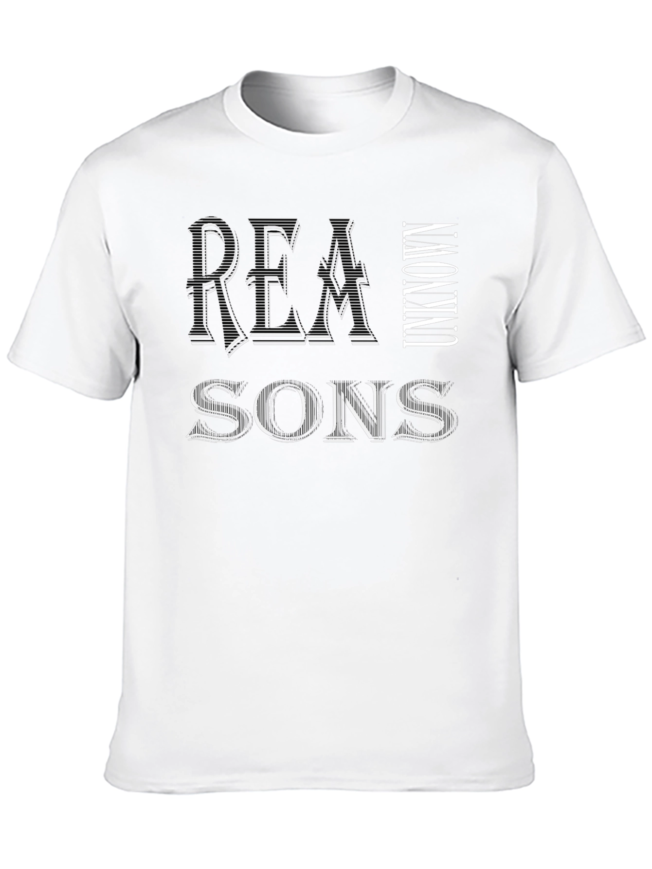Camiseta Negra Hombre: Razones Desconocidas