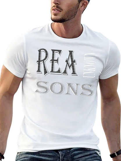 Camiseta Negra Hombre: Razones Desconocidas