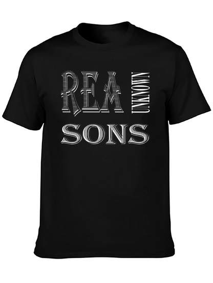 Camiseta Negra Hombre: Razones Desconocidas