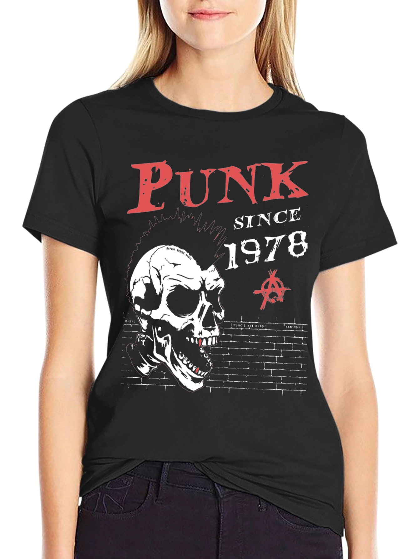 Camiseta Punk Since 1978 con calavera