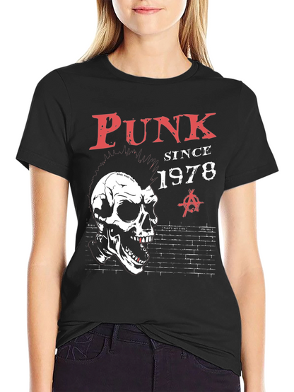 Camiseta Punk Since 1978 con calavera