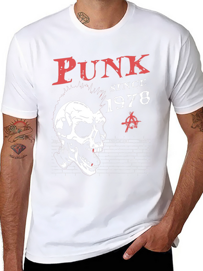 Camiseta Punk Since 1978 con calavera