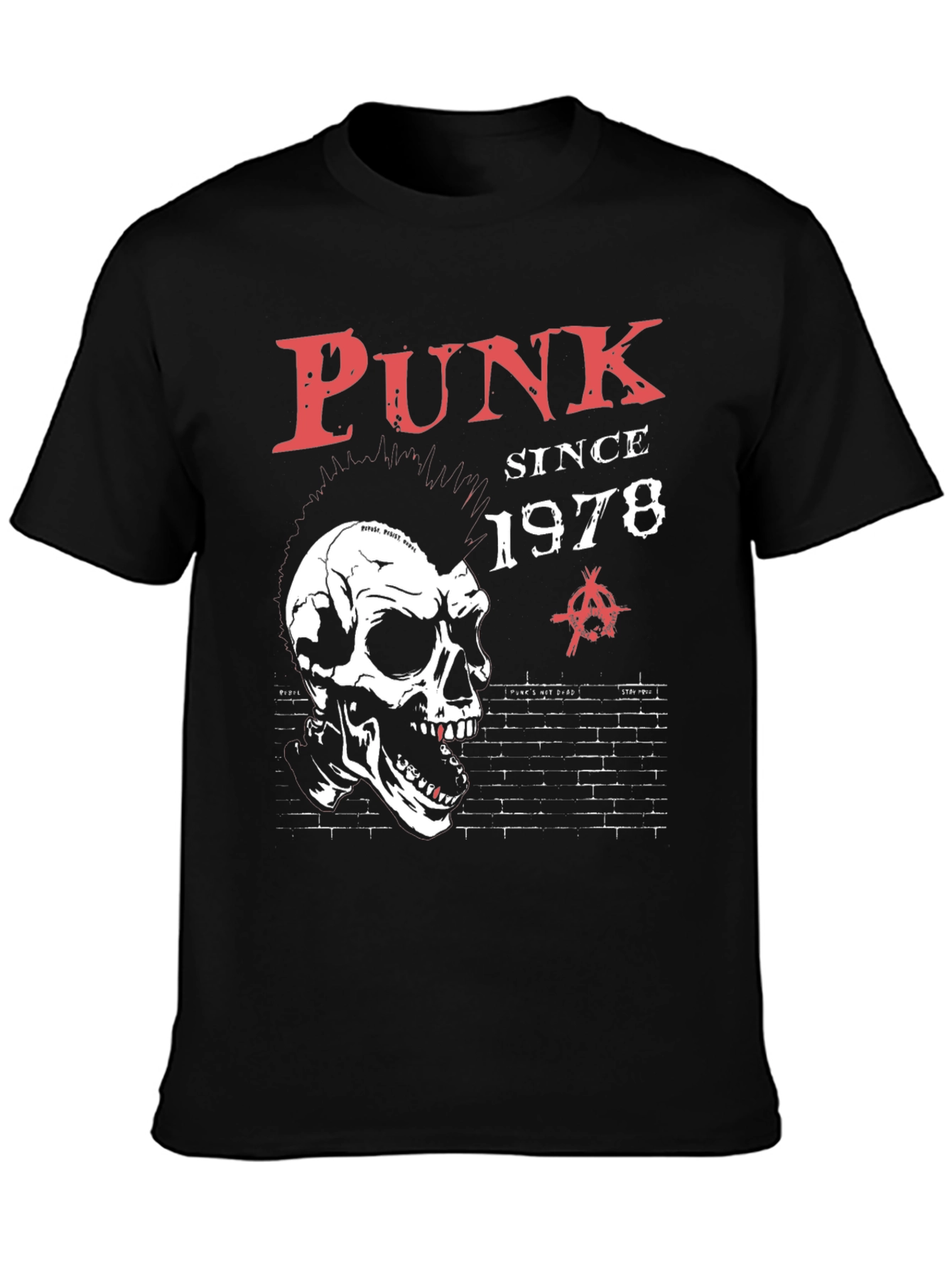 Camiseta Punk Since 1978 con calavera