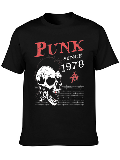 Camiseta Punk Since 1978 con calavera