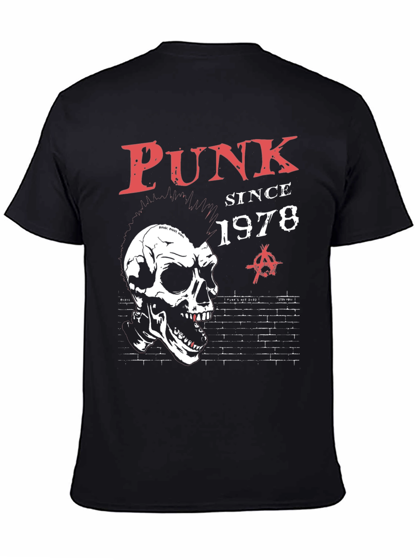 Camiseta Punk Since 1978 con calavera
