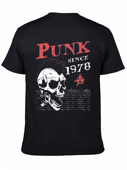 Camiseta Punk Since 1978 con calavera