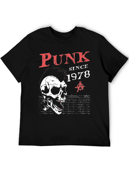 Camiseta Punk Since 1978 con calavera