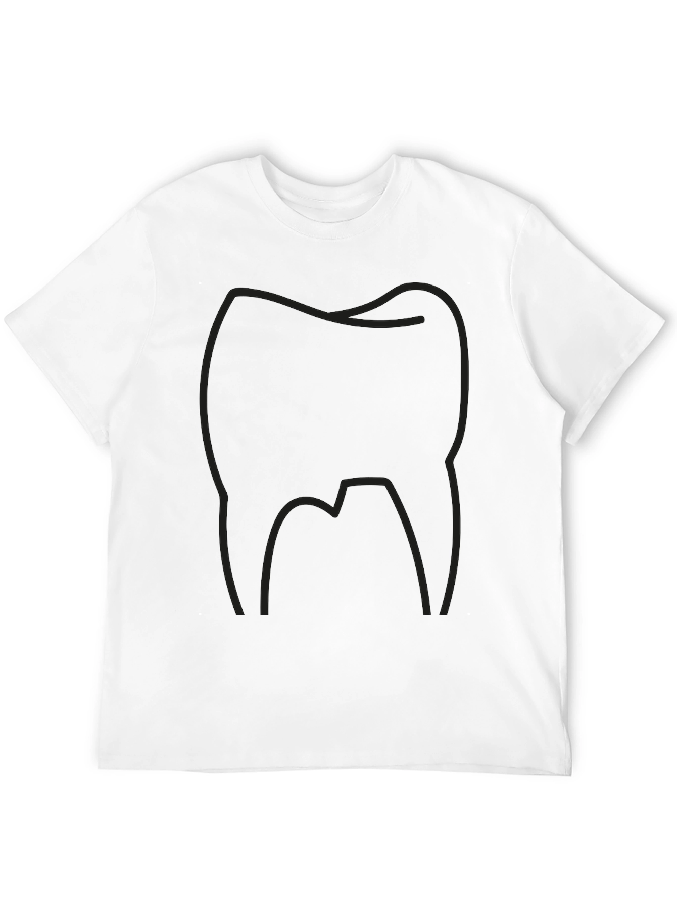 Camiseta Negra con Diseño de Muela