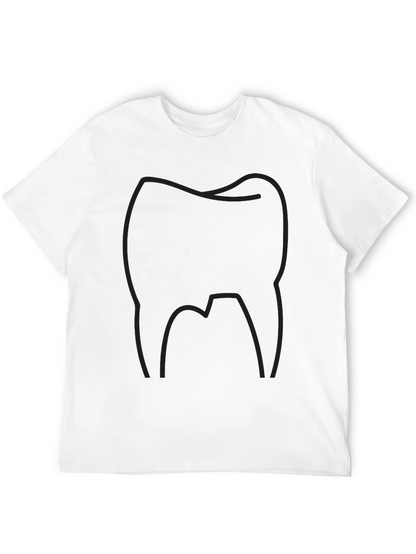 Camiseta Negra con Diseño de Muela