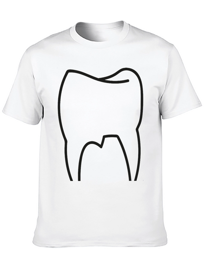Camiseta Negra con Diseño de Muela