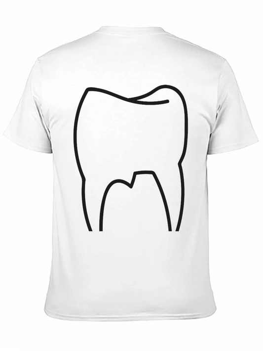 Camiseta Negra con Diseño de Muela