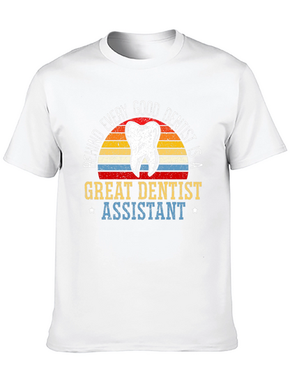 Camiseta Negra Dentista - Asistente Dental
