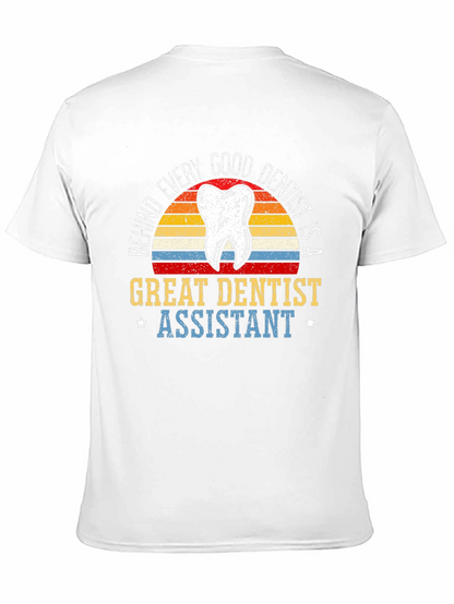 Camiseta Negra Dentista - Asistente Dental