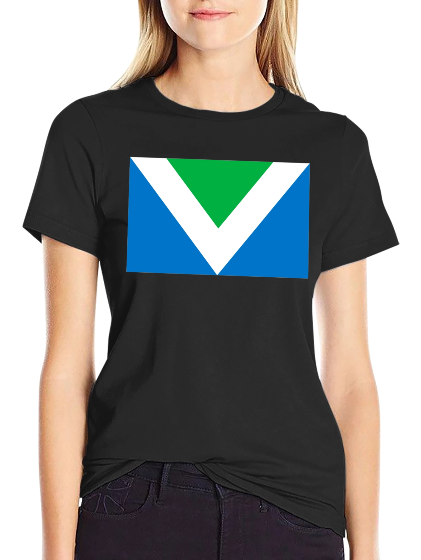 Camiseta Negra con Logo Vegano - Algodón Cómodo