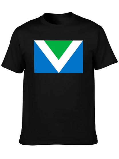 Camiseta Negra con Logo Vegano - Algodón Cómodo