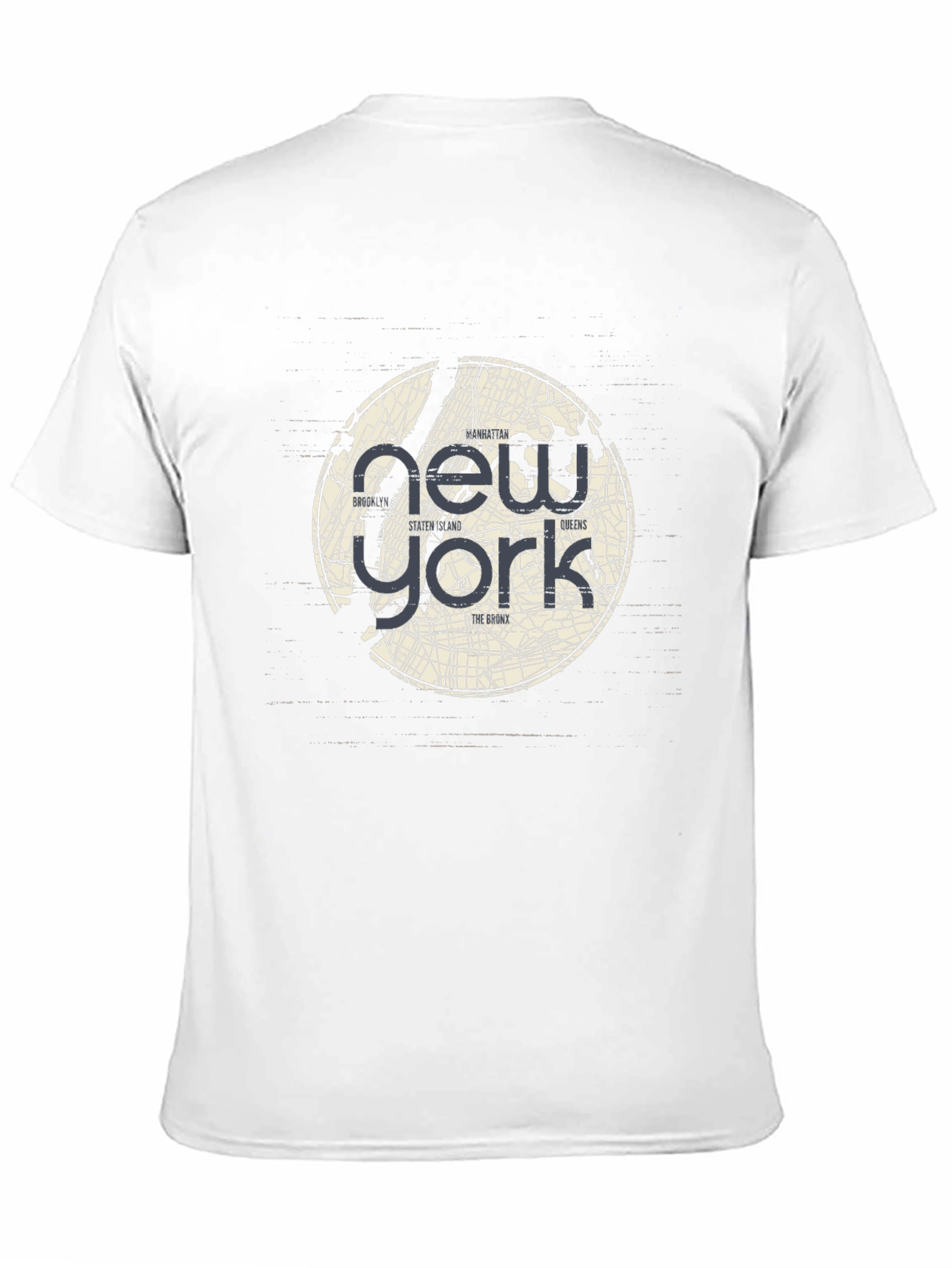 Camiseta Negra New York City Map