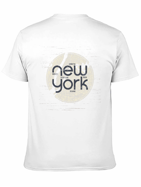 Camiseta Negra New York City Map