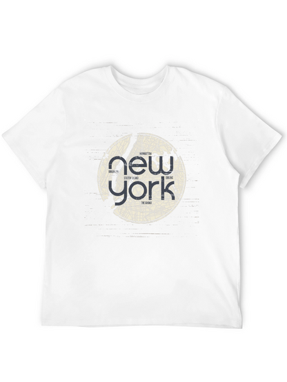 Camiseta Negra New York City Map