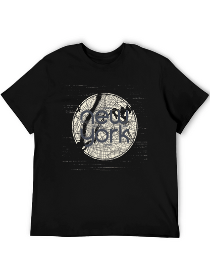 Camiseta Negra New York City Map