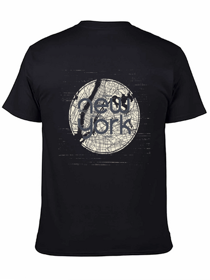 Camiseta Negra New York City Map