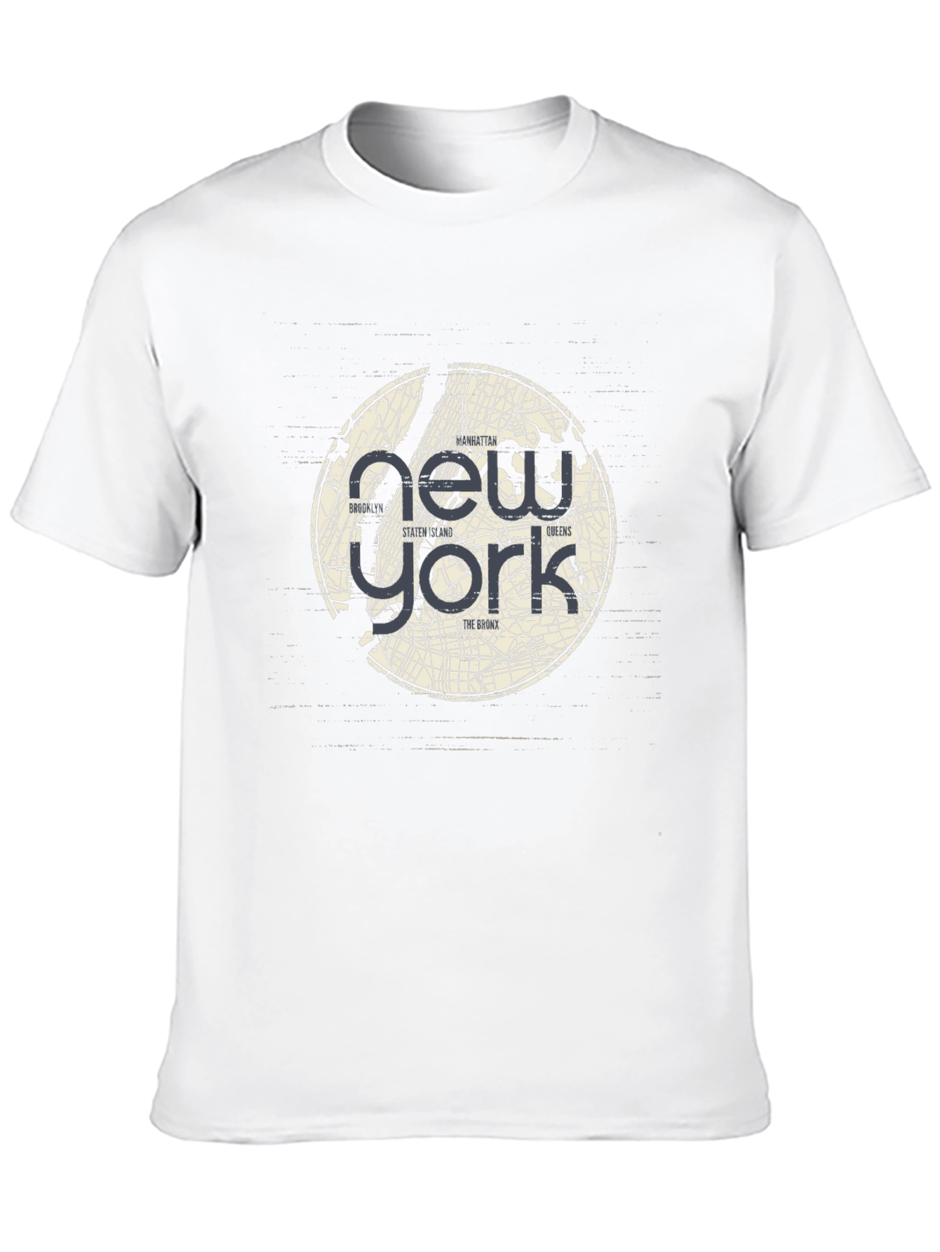 Camiseta Negra New York City Map