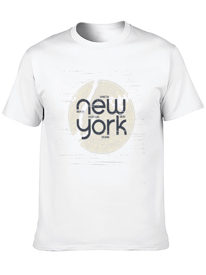 Camiseta Negra New York City Map