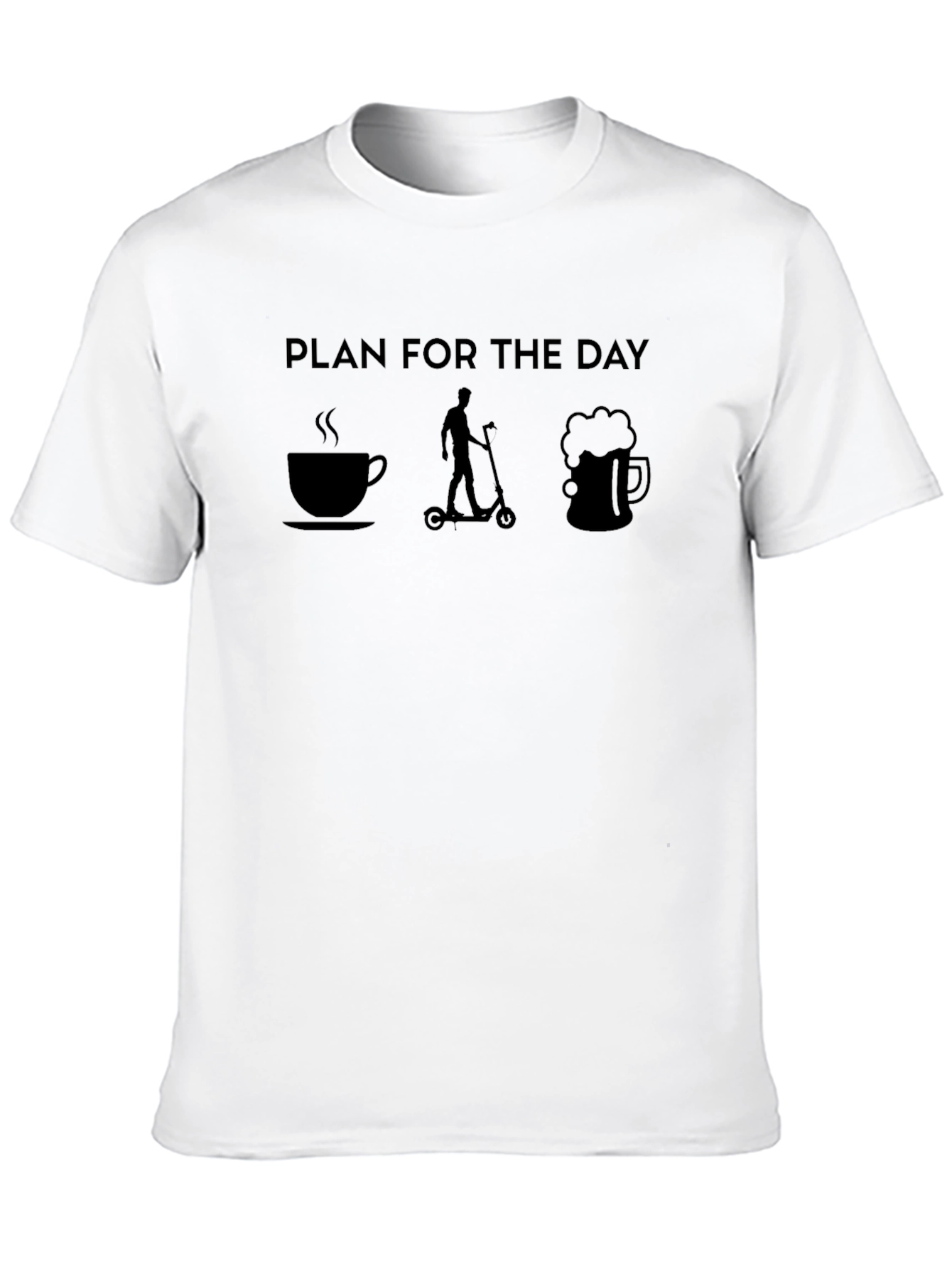 Camiseta Negra Plan Para El Día