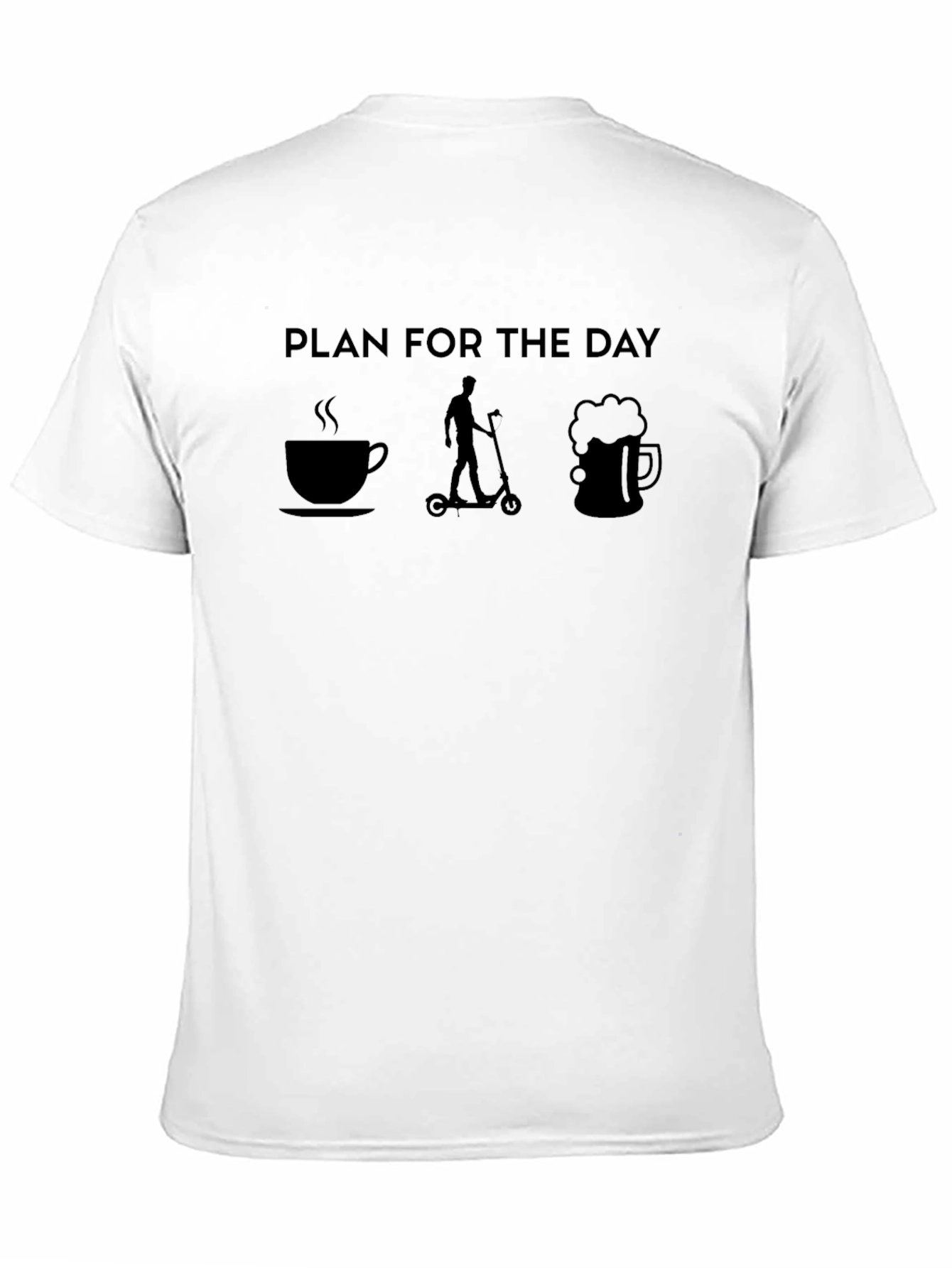 Camiseta Negra Plan Para El Día
