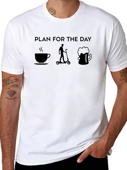Camiseta Negra Plan Para El Día