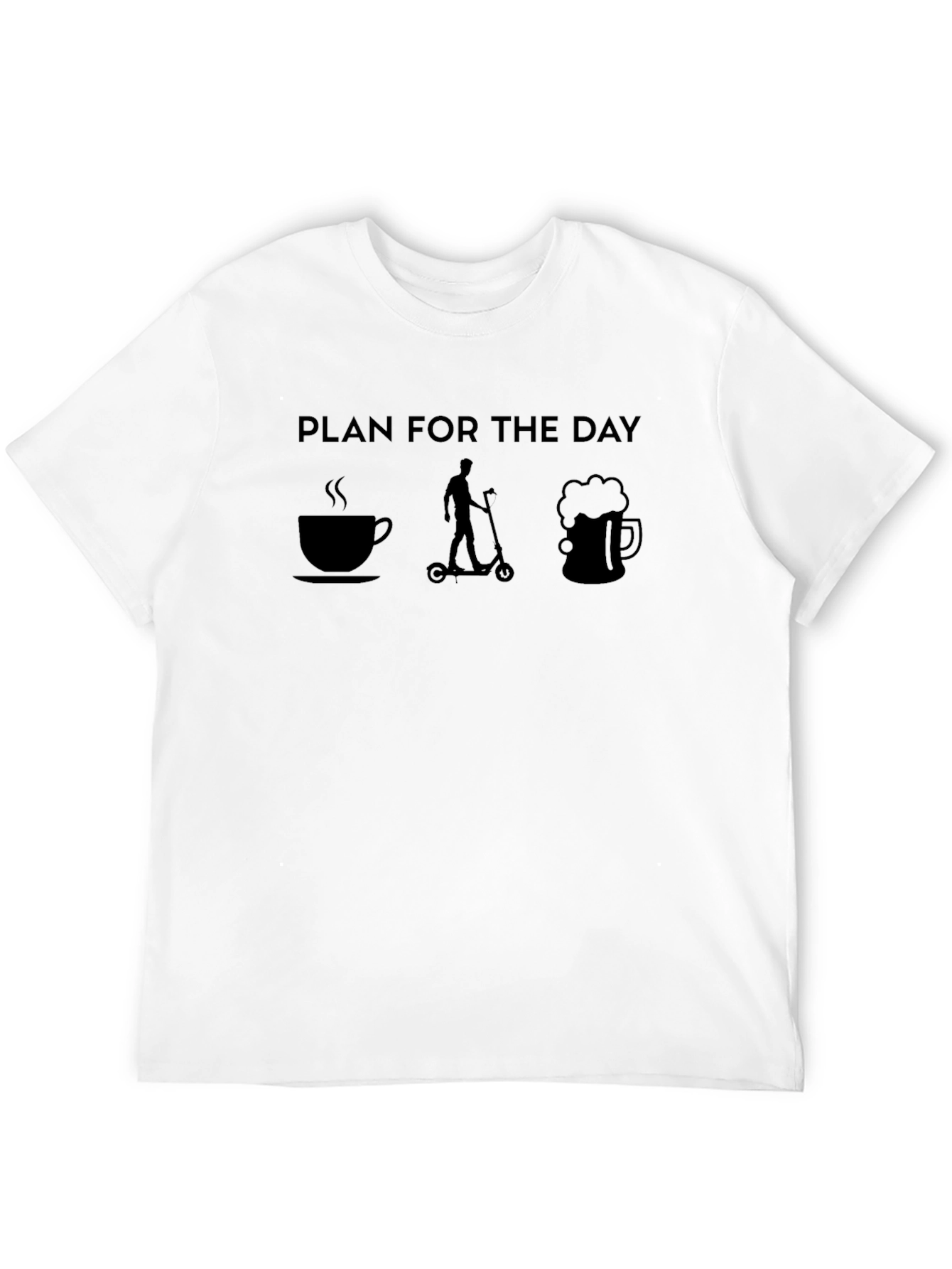 Camiseta Negra Plan Para El Día
