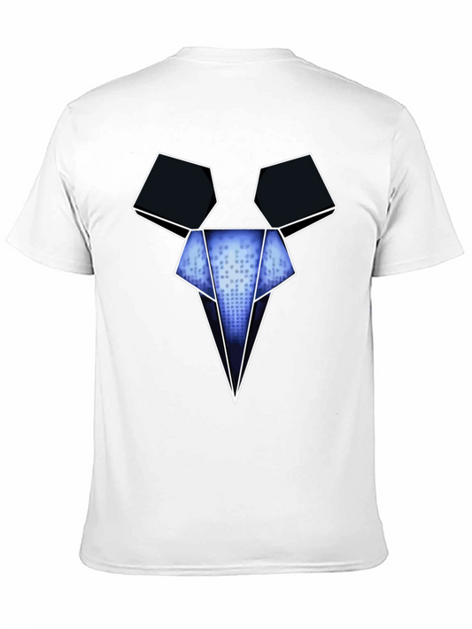 Camiseta Negra con Diseño Gráfico Abstracto