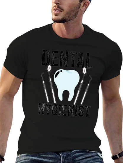 Camiseta Negra Higienista Dental