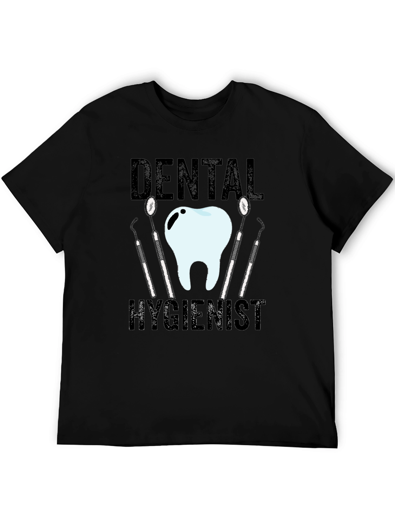 Camiseta Negra Higienista Dental