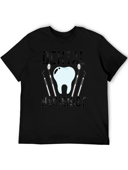 Camiseta Negra Higienista Dental