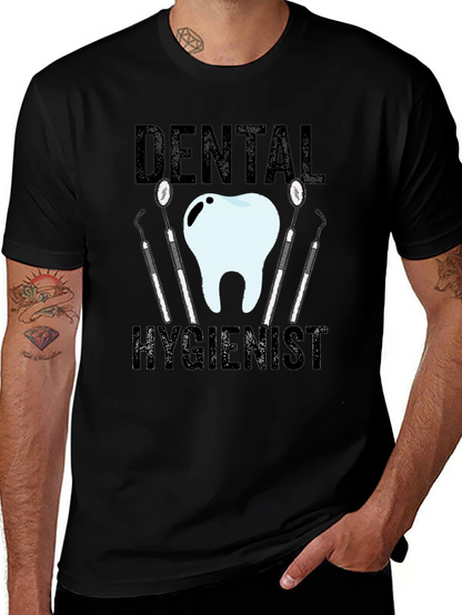 Camiseta Negra Higienista Dental