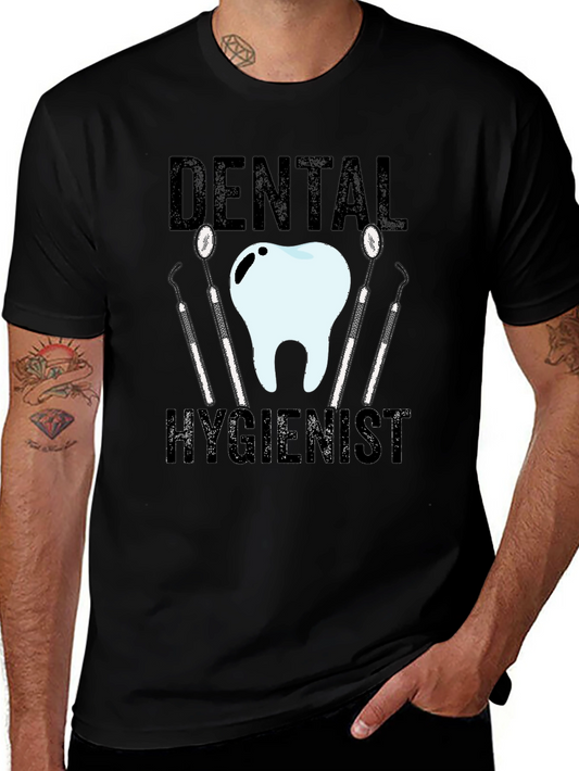 Camiseta Negra Higienista Dental