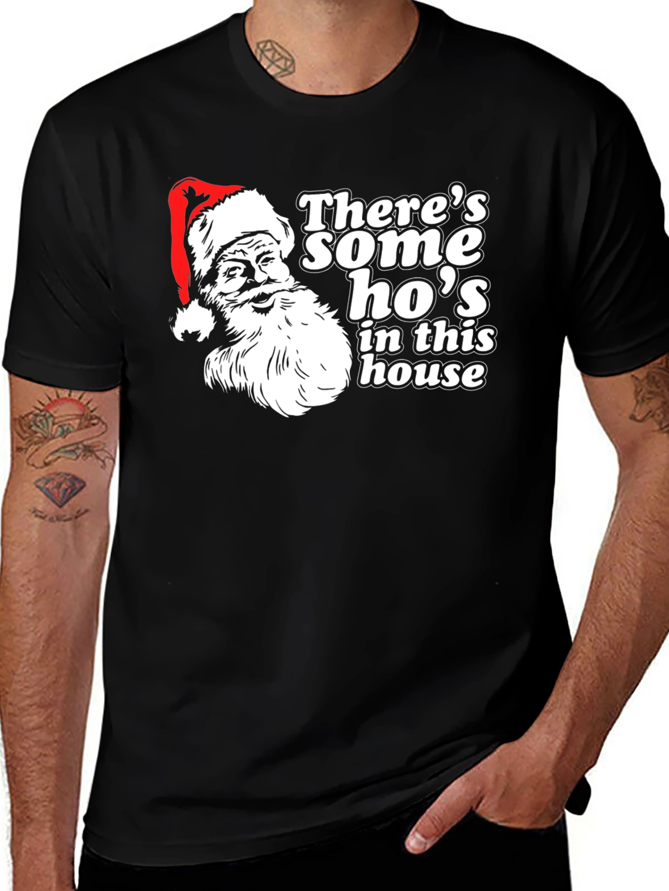 Camiseta Navideña Santa Claus - Hay Algunas Hos Aquí