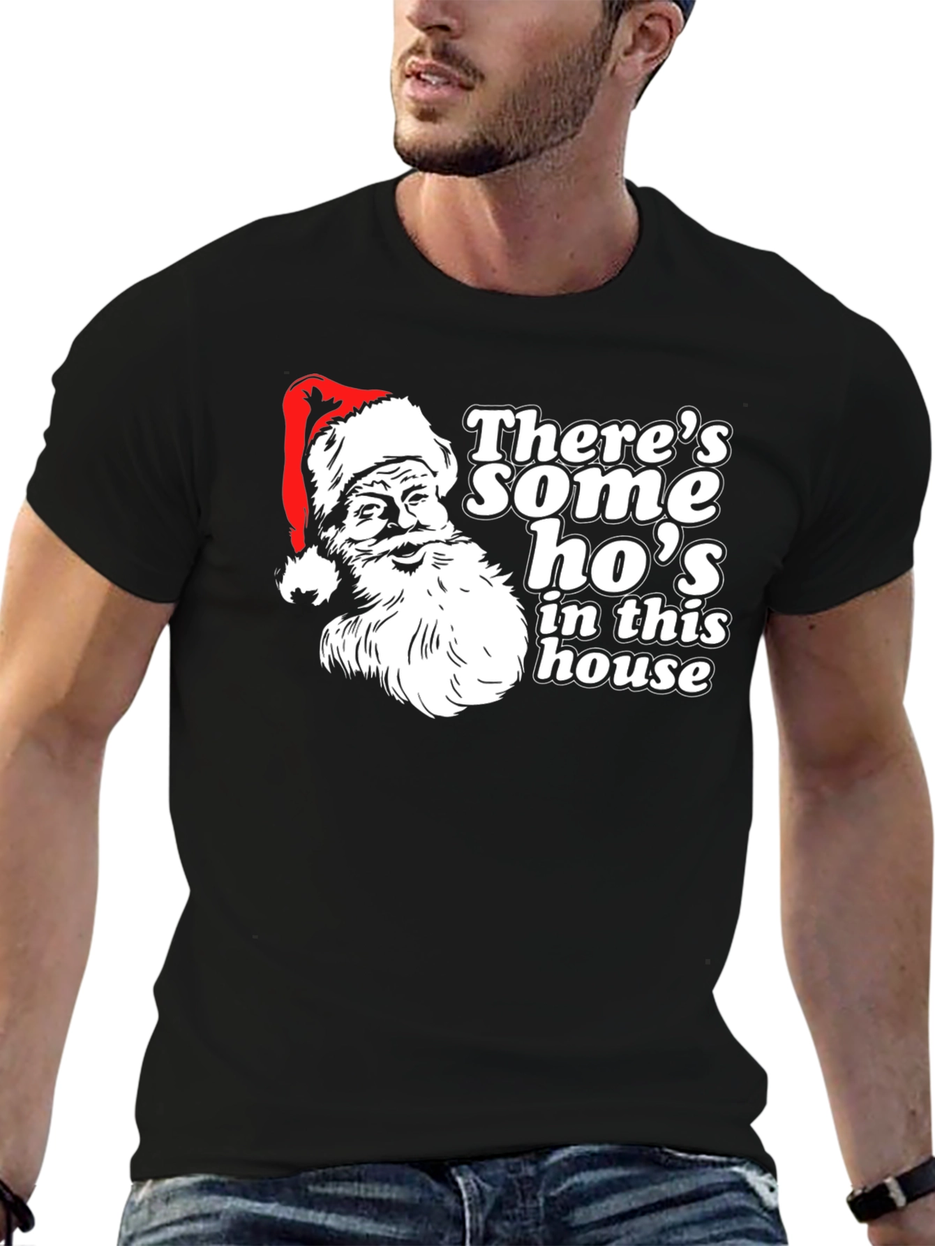 Camiseta Navideña Santa Claus - Hay Algunas Hos Aquí