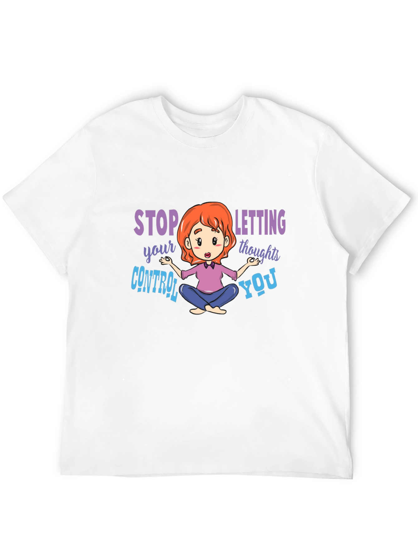 Camiseta Negra con Diseño de Meditación
